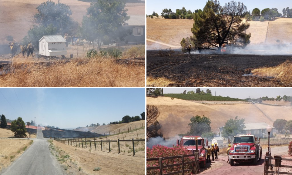 Firefighters extinguish blaze that threatened structures in rural San Miguel